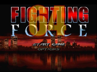 Fighting Force 64 (Europe) Title Screen